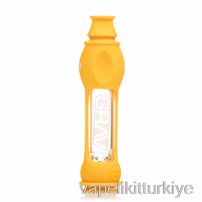 Vape Elektronik Sigara Grav Octo-taster Silikon Kaplamalı Hardal Sarısı